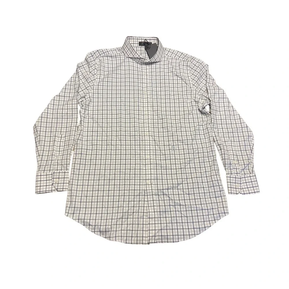 G/FORE Men`s Performance Blue/Grey/ White Skull Long Sleeve Men`s Shirt XL